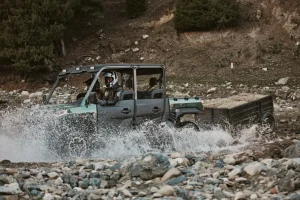 UWolf 1000L wading through a stream
